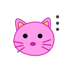 Crazy Pink Cat sticker #11775335
