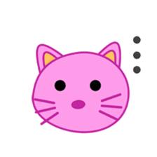 Crazy Pink Cat sticker #11775335