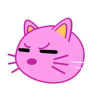 Crazy Pink Cat sticker #11775337
