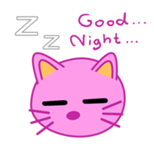 Crazy Pink Cat sticker #11775341