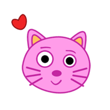 Crazy Pink Cat sticker #11775357