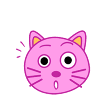 Crazy Pink Cat sticker #11775358