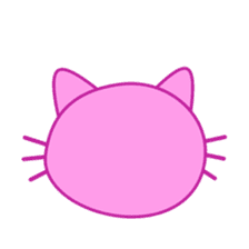 Crazy Pink Cat sticker #11775362