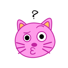Crazy Pink Cat sticker #11775363