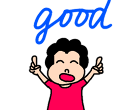 Words 2 Genki of powerful mom comes out sticker #11775579