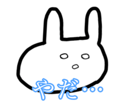 strange and cute rabbit sticker #11775611