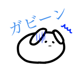 strange and cute rabbit sticker #11775631