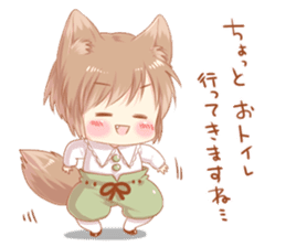 The Little Red Riding Hood and wolf sticker #11776233