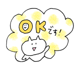 usagi cat plain sticker #11776262