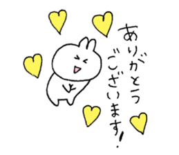 usagi cat plain sticker #11776267