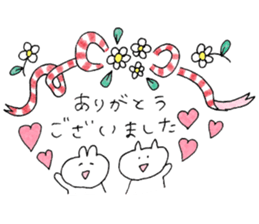 usagi cat plain sticker #11776268