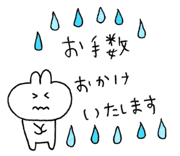 usagi cat plain sticker #11776274