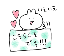 usagi cat plain sticker #11776280
