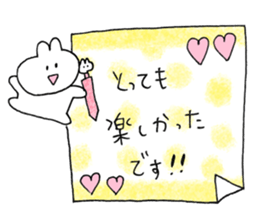 usagi cat plain sticker #11776282