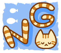 Brown cat MARURON sticker #11776910