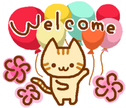 Brown cat MARURON sticker #11776924