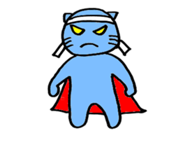 SuperBlueCat sticker #11777309