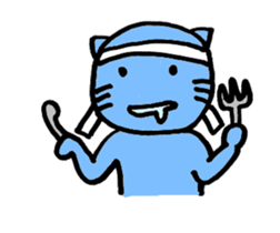 SuperBlueCat sticker #11777312