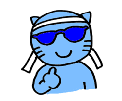 SuperBlueCat sticker #11777316
