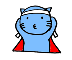 SuperBlueCat sticker #11777318