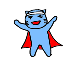 SuperBlueCat sticker #11777320