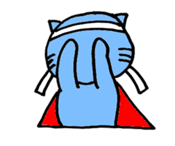 SuperBlueCat sticker #11777321
