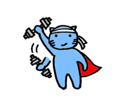 SuperBlueCat sticker #11777328