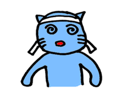 SuperBlueCat sticker #11777336