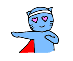 SuperBlueCat sticker #11777340
