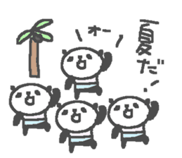 Summer cute panda stickers! sticker #11779114