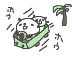 Summer cute panda stickers! sticker #11779135