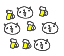 Summer cute panda stickers! sticker #11779137