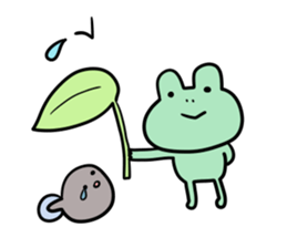 Ladle and Frog. sticker #11779915