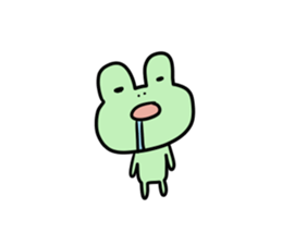 Ladle and Frog. sticker #11779945