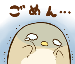 Round small bird sticker #11780112