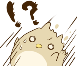 Round small bird sticker #11780119