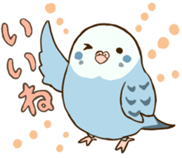 Round small bird sticker #11780121