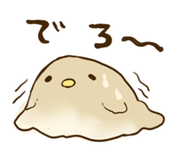 Round small bird sticker #11780127