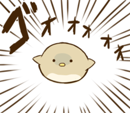 Round small bird sticker #11780130