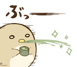 Round small bird sticker #11780133