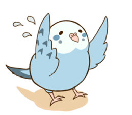 Round small bird sticker #11780137