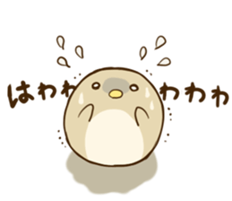 Round small bird sticker #11780138