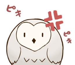 Round small bird sticker #11780139