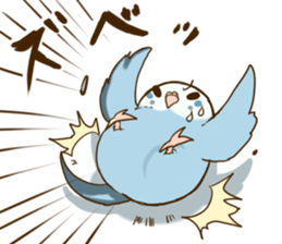 Round small bird sticker #11780143