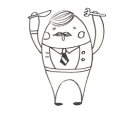 Mr.white Happy sticker #11781579