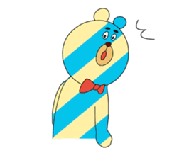 Striped Bear sticker #11782346