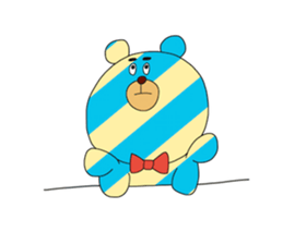 Striped Bear sticker #11782347