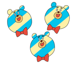 Striped Bear sticker #11782351