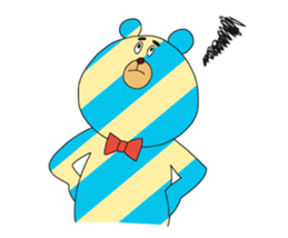 Striped Bear sticker #11782353
