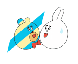 Striped Bear sticker #11782354